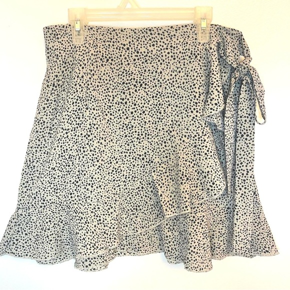 Relipop Leopard Wrap Skirt. Coquette Y2K Ruffle Mini. Size Small. - Picture 9 of 9